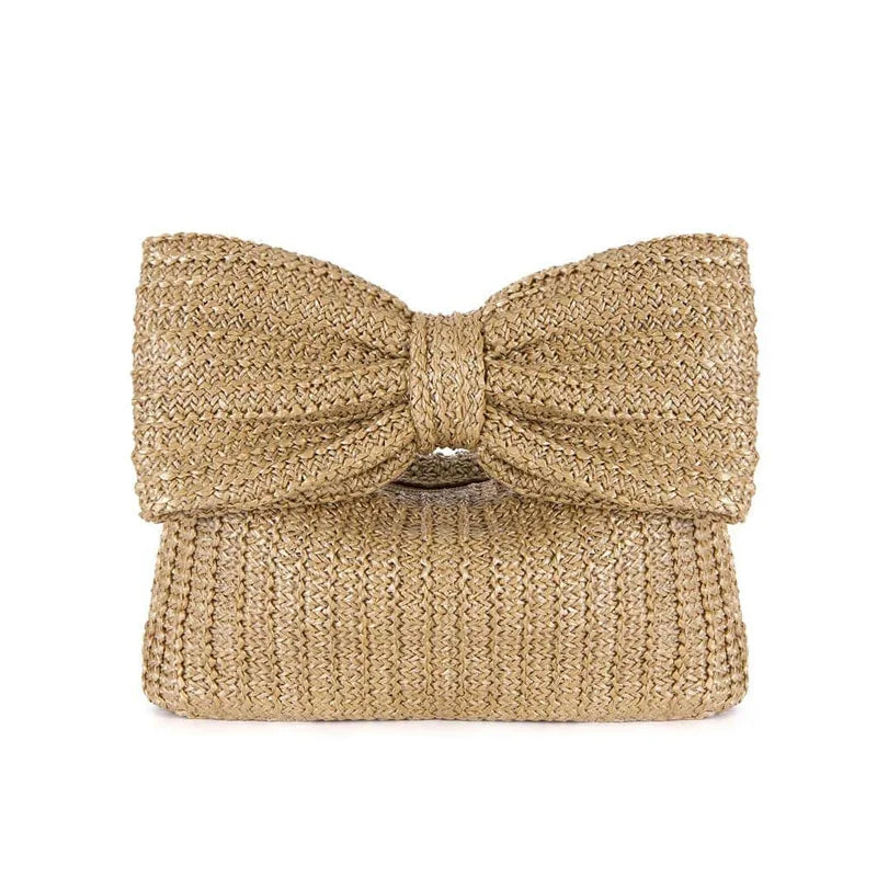 RoyaleGlow Artisan Bow Handle Bag for Chic Style