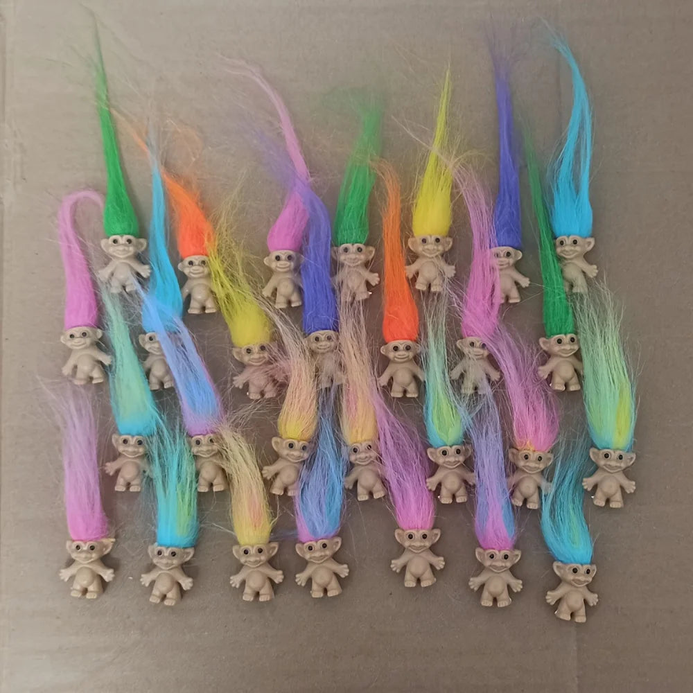 Royaleva Vintage Troll Dolls Colorful Lucky Figures Collectible Party Favors