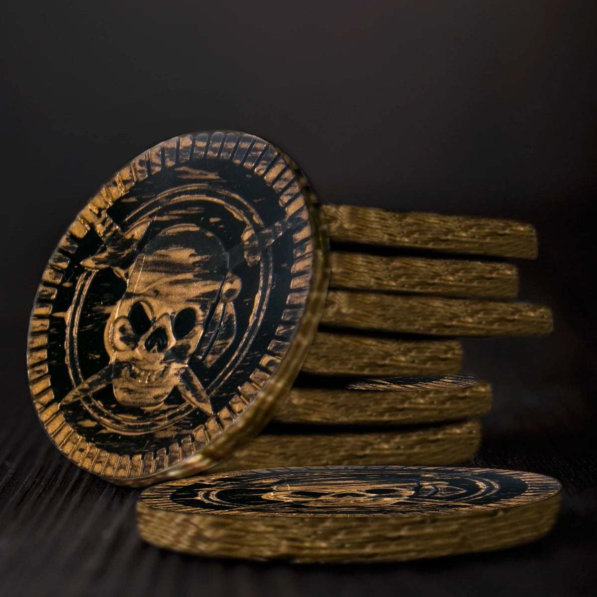 Lumora Retro Pirate Coins Plastic Treasure Game Party Favors Halloween