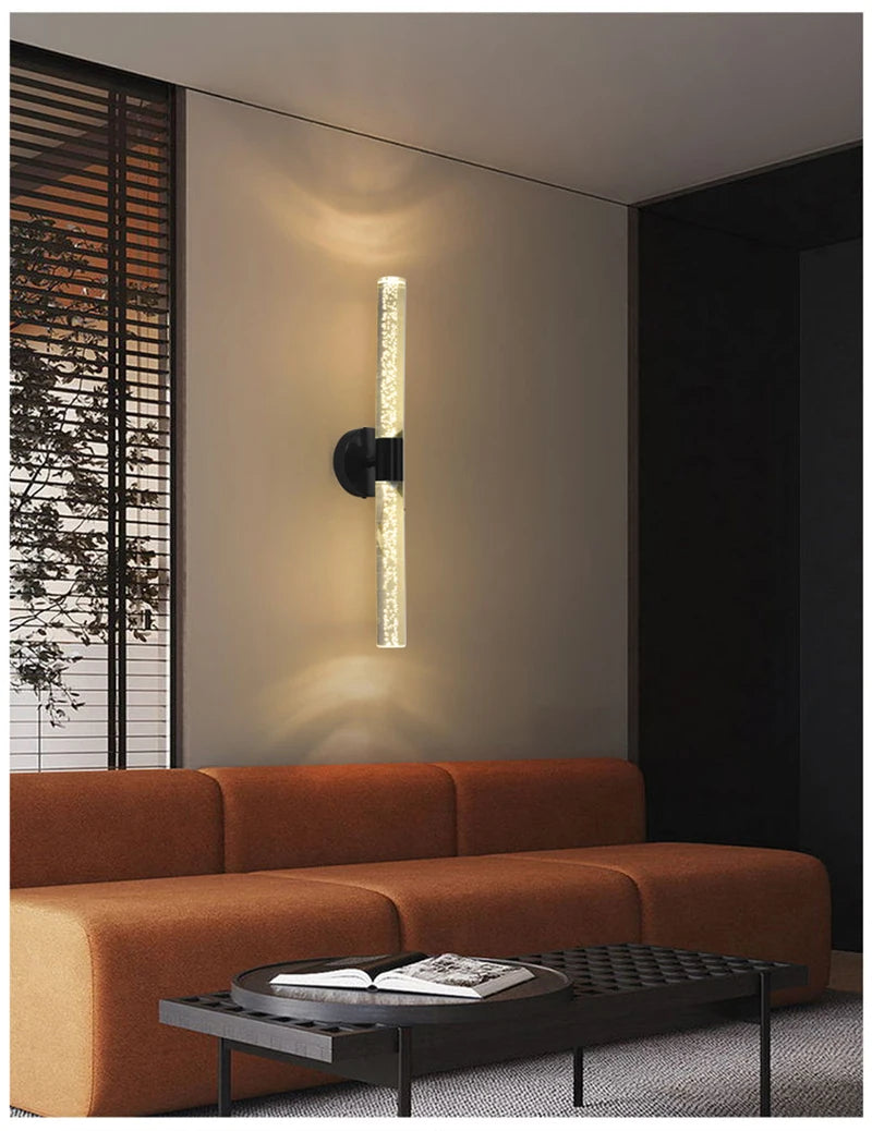 Royallure Nordic Crystal Bubble LED Wall Lamp for Bedroom, Living Room & Aisle