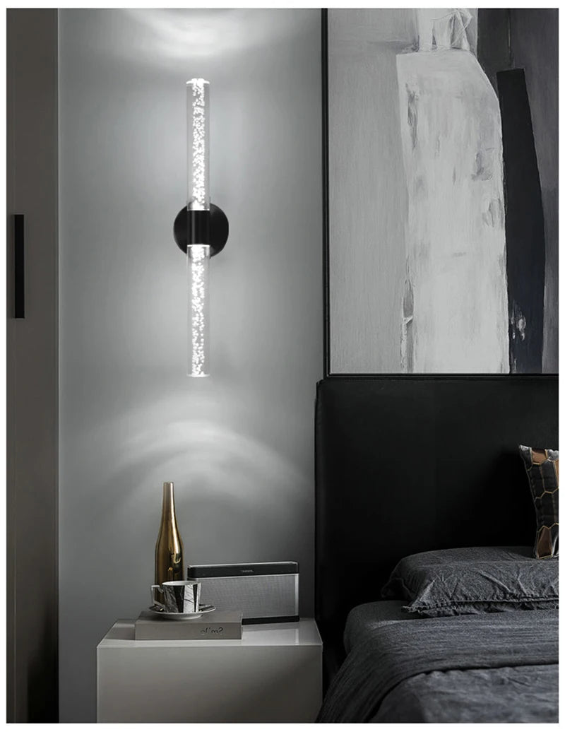 Royallure Nordic Crystal Bubble LED Wall Lamp for Bedroom, Living Room & Aisle