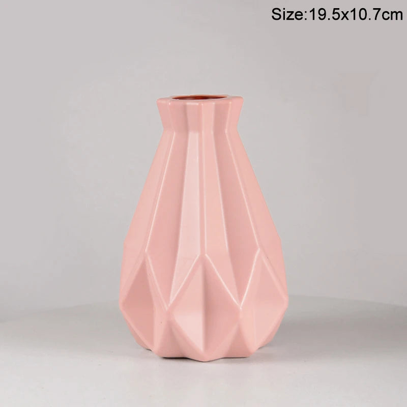 Royelux Nordic Ceramic Plastic Vase - Elegant Modern Home & Event Décor