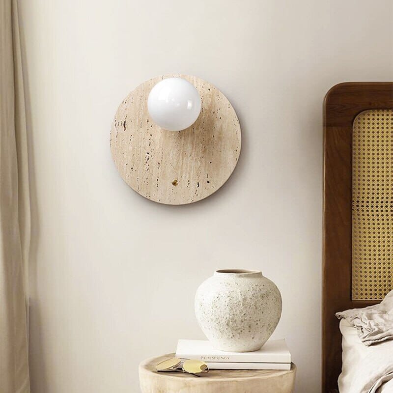 RoyaleGlow Asian Wabi Glow Lamps in Natural Marble