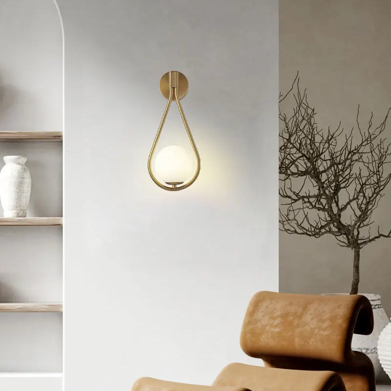 Royallure Modern LED Wall Lamp USB Rechargeable with Remote, Dimmable Nordic Light
