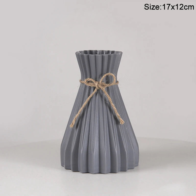 Royelux Nordic Ceramic Plastic Vase - Elegant Modern Home & Event Décor
