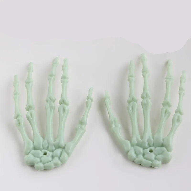 Royallure 1 Pair Skeleton Hands Plastic Halloween Horror Party Decoration Props