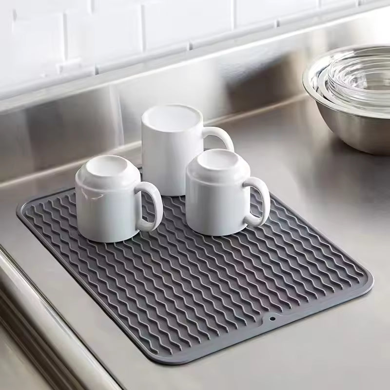 Royallure Nordic Color Dish Drying Mat – Insulated, Mildew-Resistant, Non-Slip Counter Protector
