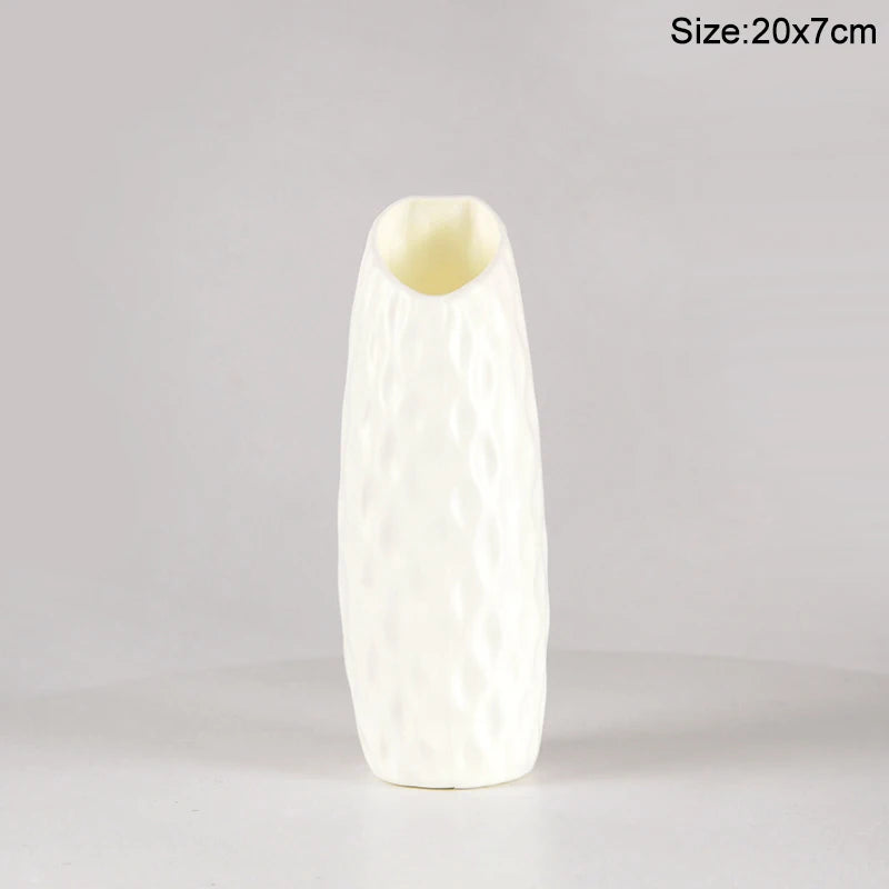 Royelux Nordic Ceramic Plastic Vase - Elegant Modern Home & Event Décor