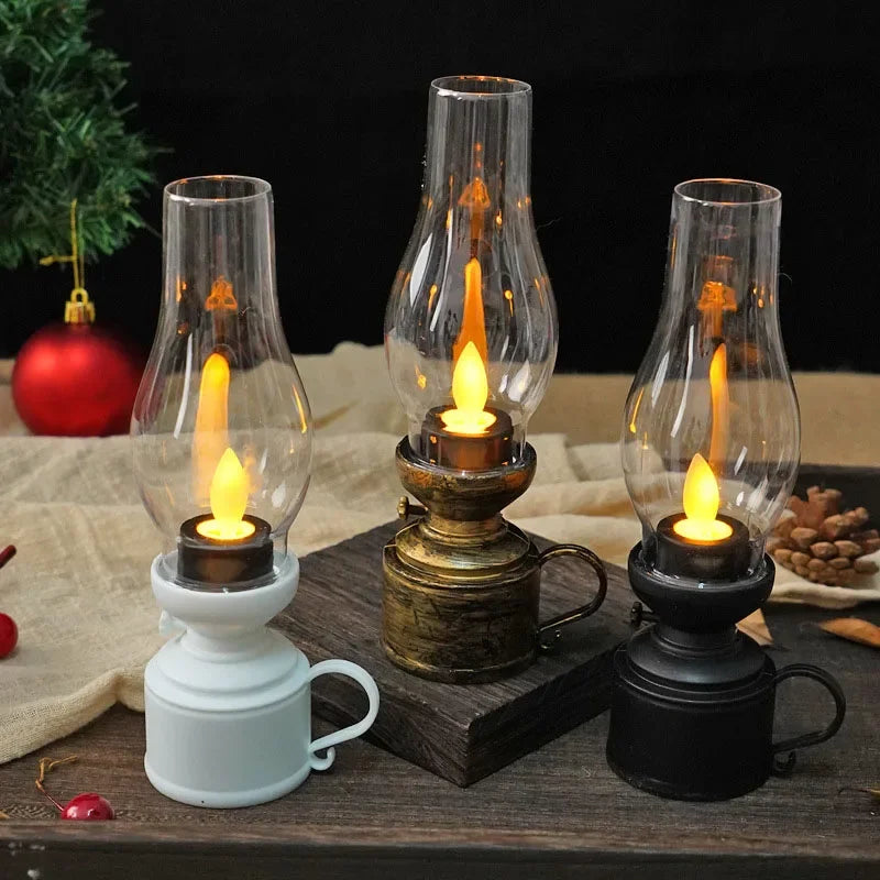 Rayvia Vintage LED Candle for Cozy Ambience Set