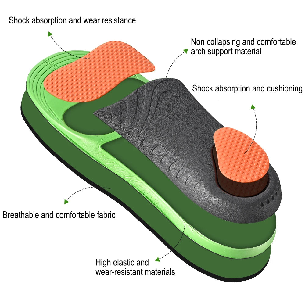 Rayvia Arch Support Insoles For Flat Feet Walking All Day Comfort