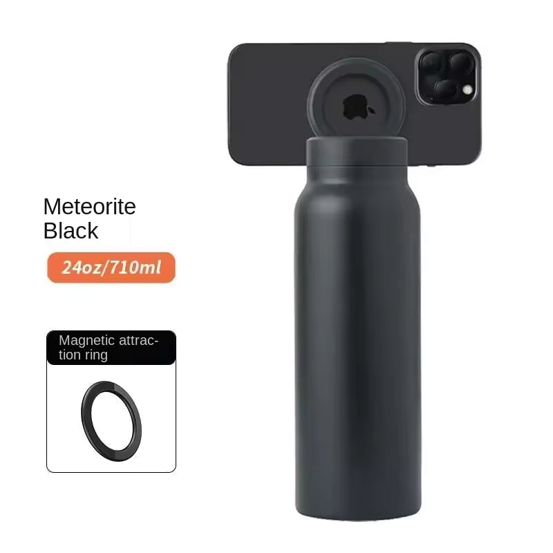 Royallure Magnetic Water Bottle – Insulated, Phone-Holding, Leak-Proof Design