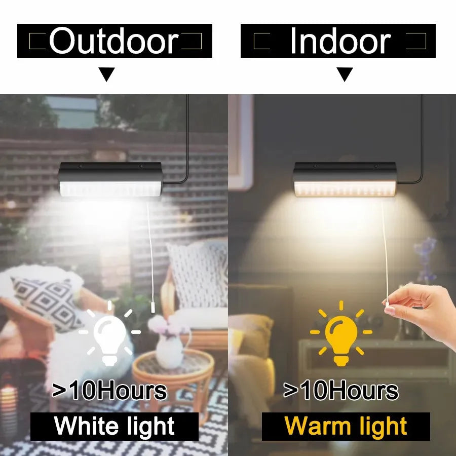 Royelux Solar Shed Pendant Light - Durable LED Lamp with Pull Wire Switch