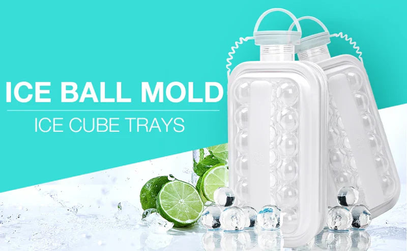 Luxora Ice Ball Maker Kettle 2 in 1 Water Bottle Tray