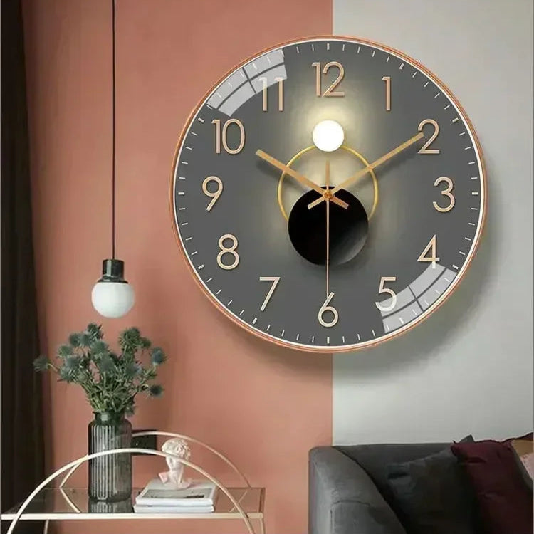 Royallure Modern Silent Wall Clock – Sleek, Non-Ticking, Minimalist Timepiece
