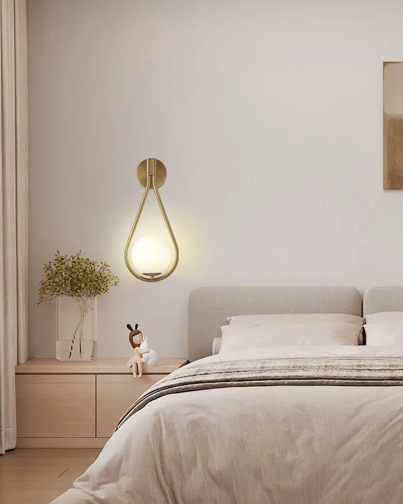 Royallure Modern LED Wall Lamp USB Rechargeable with Remote, Dimmable Nordic Light