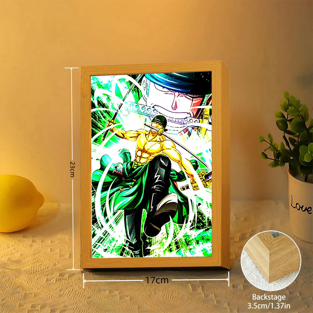 Royallure One Piece LED Night Light – Dimmable Anime Lamp with 3-Color Lighting