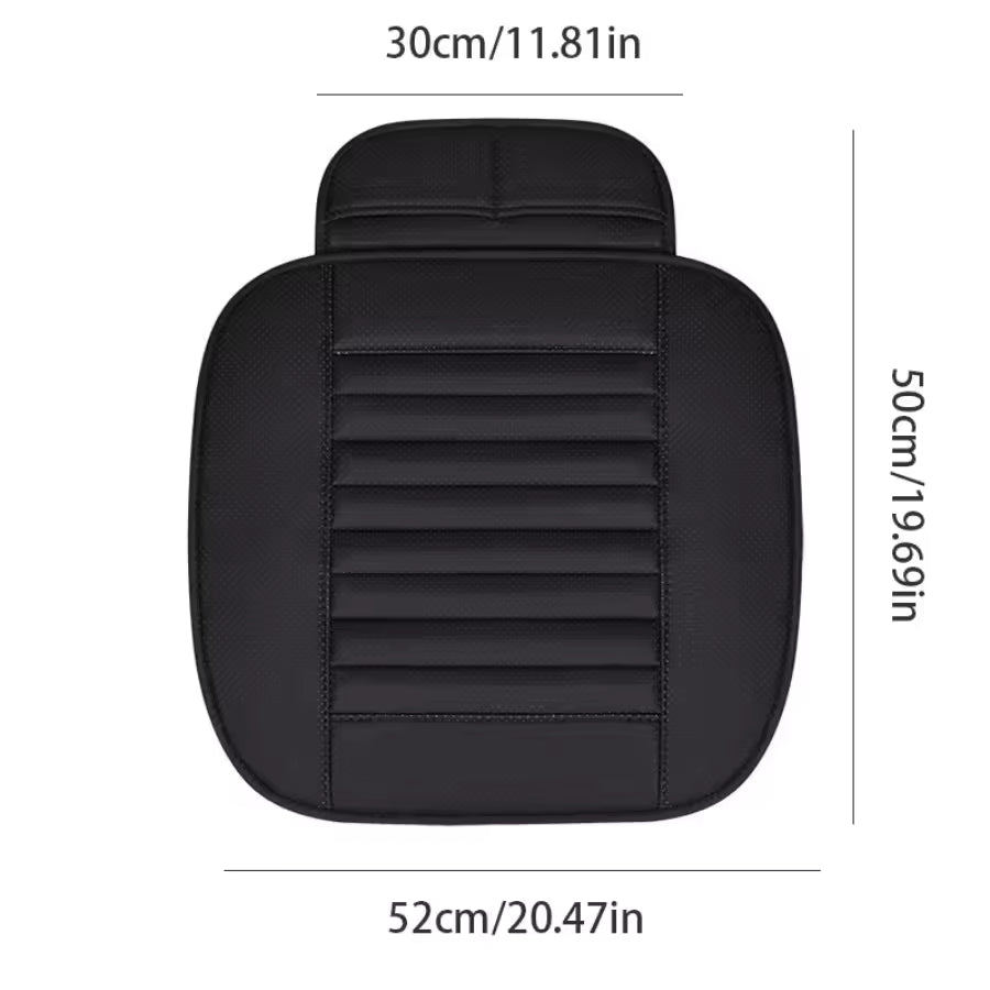 Luxora Ergonomic Car Seat Cover - Universal Fit Back Support Breathable PU Leather
