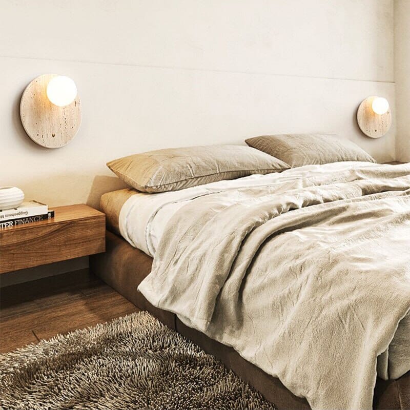RoyaleGlow Asian Wabi Glow Lamps in Natural Marble