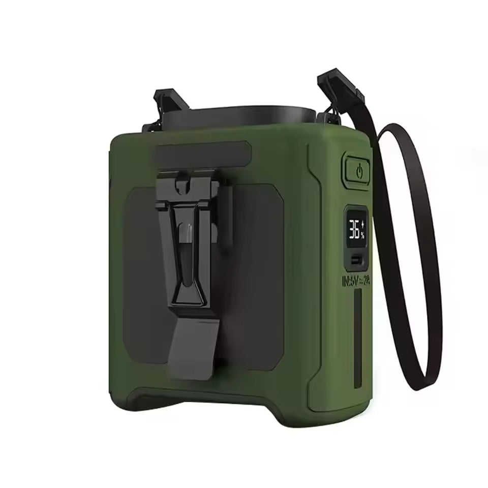Royaleva 6000mAh Outdoor Portable Waist Fan for Cool Air