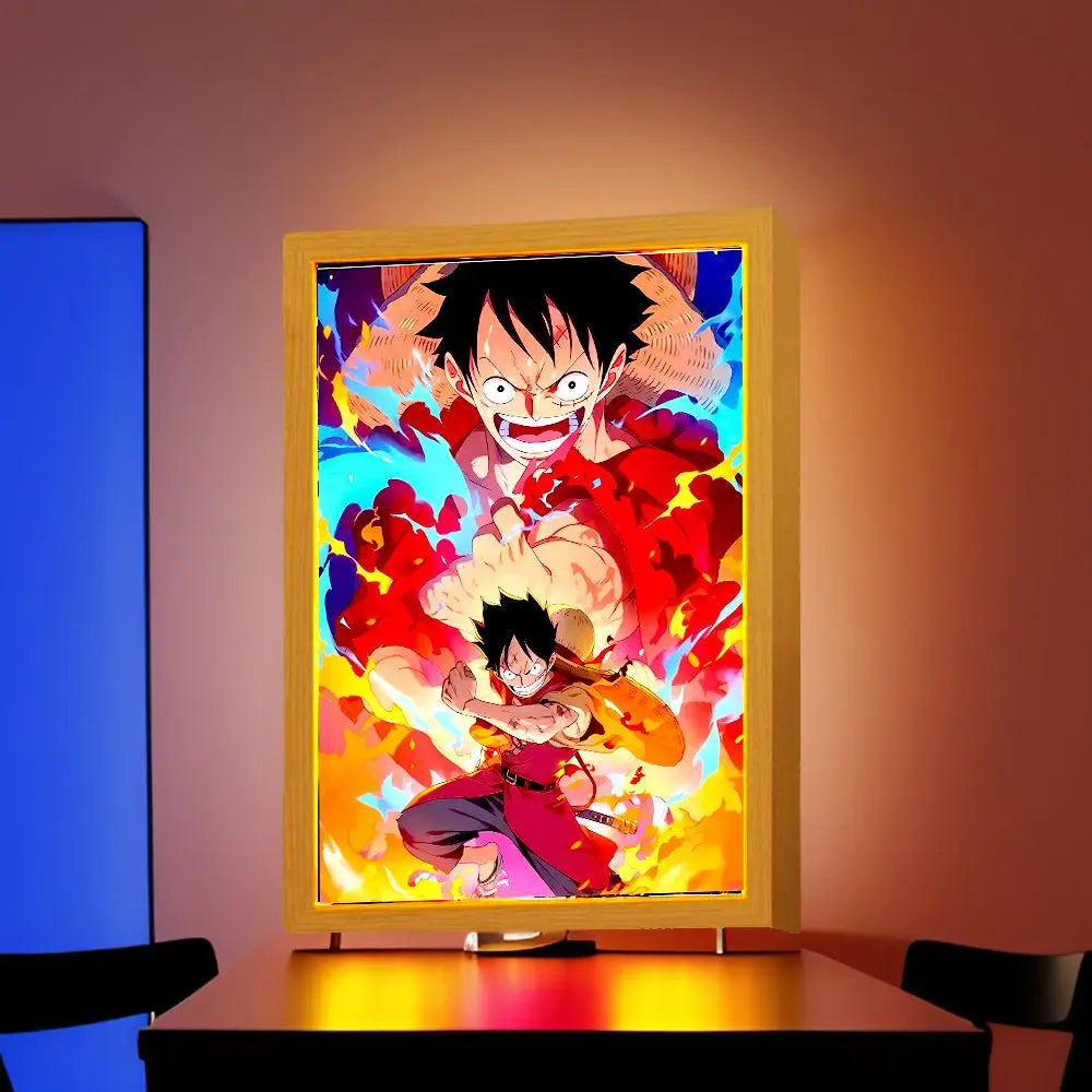 Royallure One Piece LED Night Light – Dimmable Anime Lamp with 3-Color Lighting
