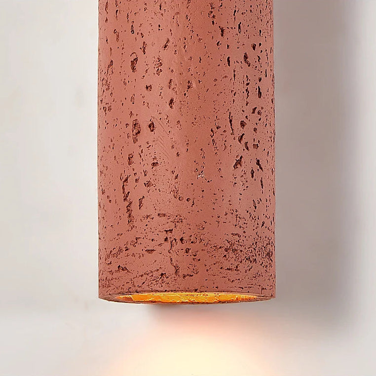 LuxRoyale Wabi Sabi Marble Cylinder Wall Light - Up-Down Design