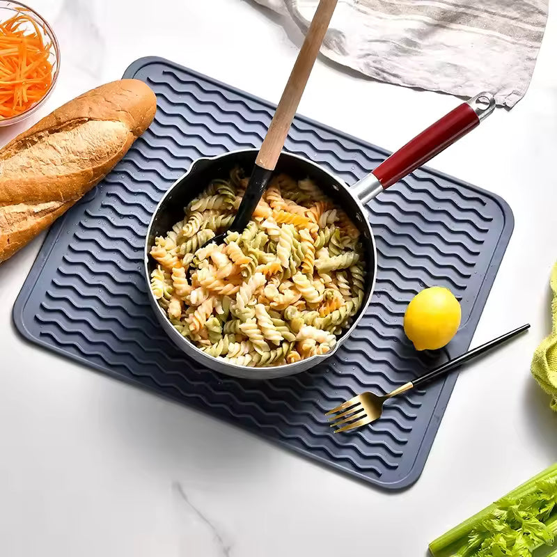 Royallure Nordic Color Dish Drying Mat – Insulated, Mildew-Resistant, Non-Slip Counter Protector