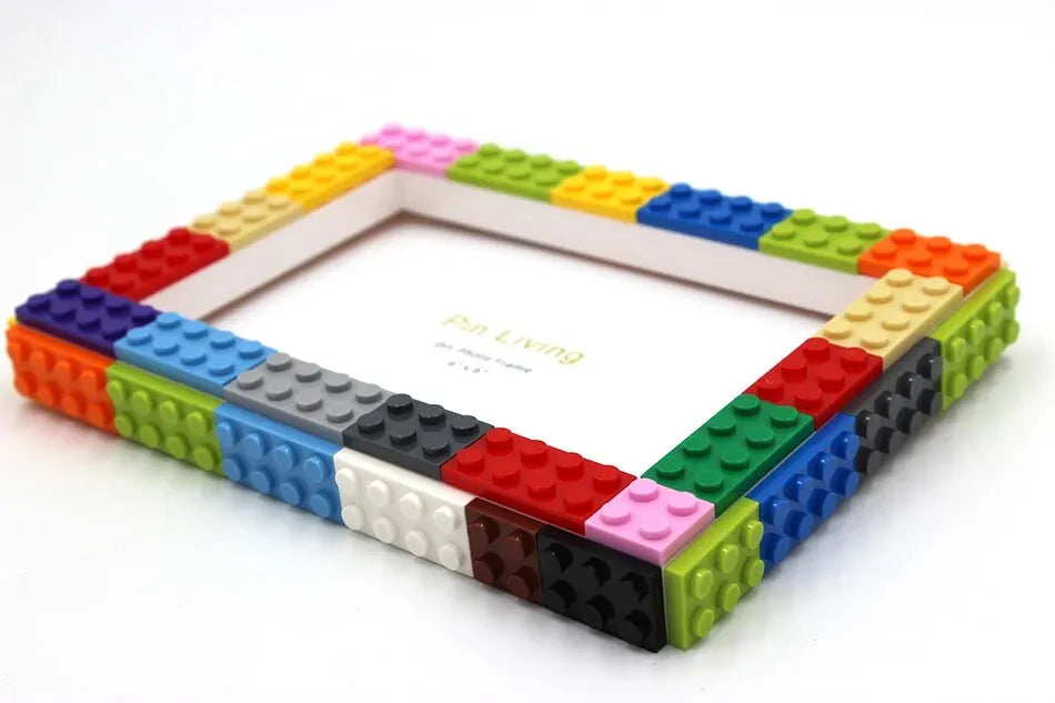 Royallure DIY Building Blocks Picture Frame – Creative 4x6 & 5x7 Frame for Kids