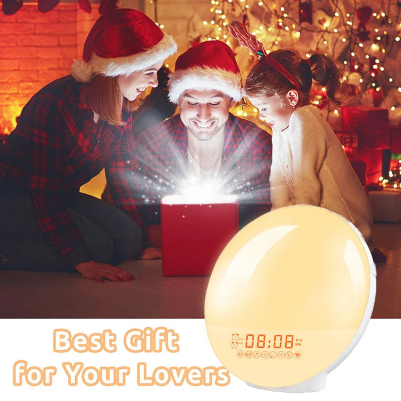 Wake Up Light Alarm Clock with Sunrise Simulation & Natural Sounds - Alarm Clock
