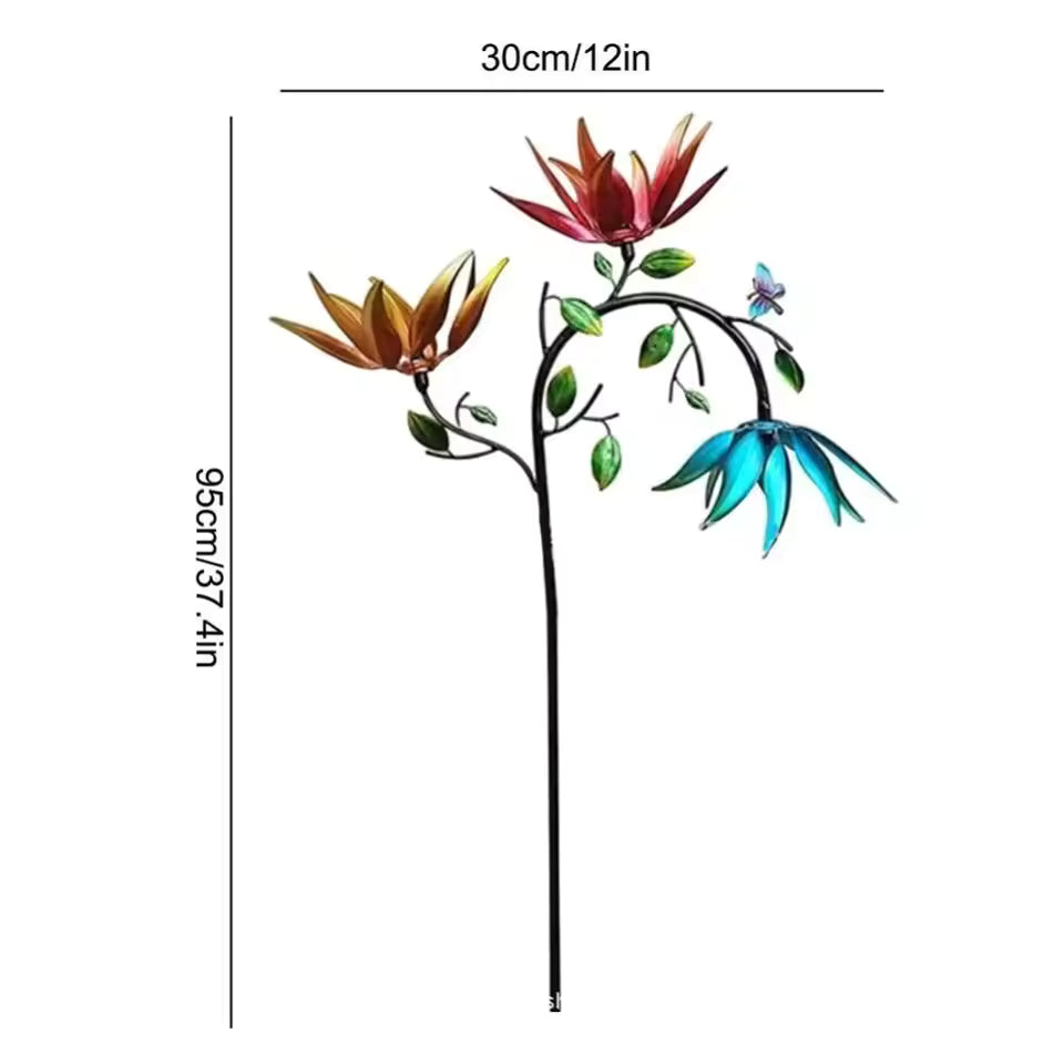 Royallure Metal Wind Spinner for Garden Decor - Kinetic Yard Spinner