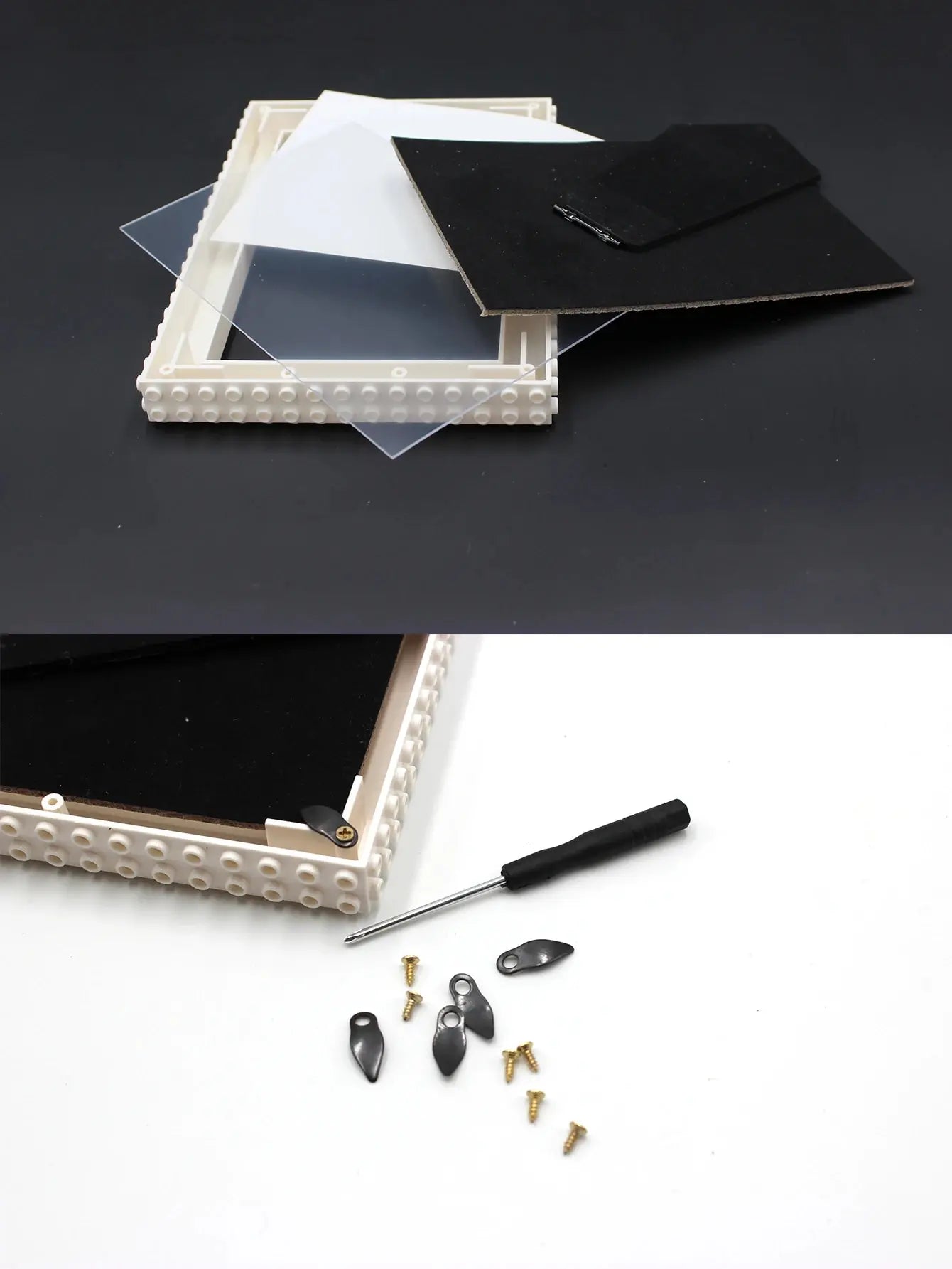 Royallure DIY Building Blocks Picture Frame – Creative 4x6 & 5x7 Frame for Kids