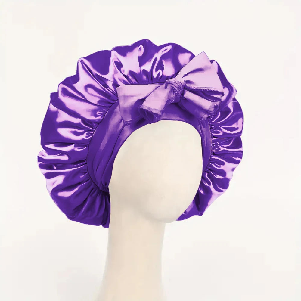 Satin Bonnet Silk Bonnet Adjustable Bonne For Sleeping Hair Bonnet With Tie Band Bonnets For Women Men 10