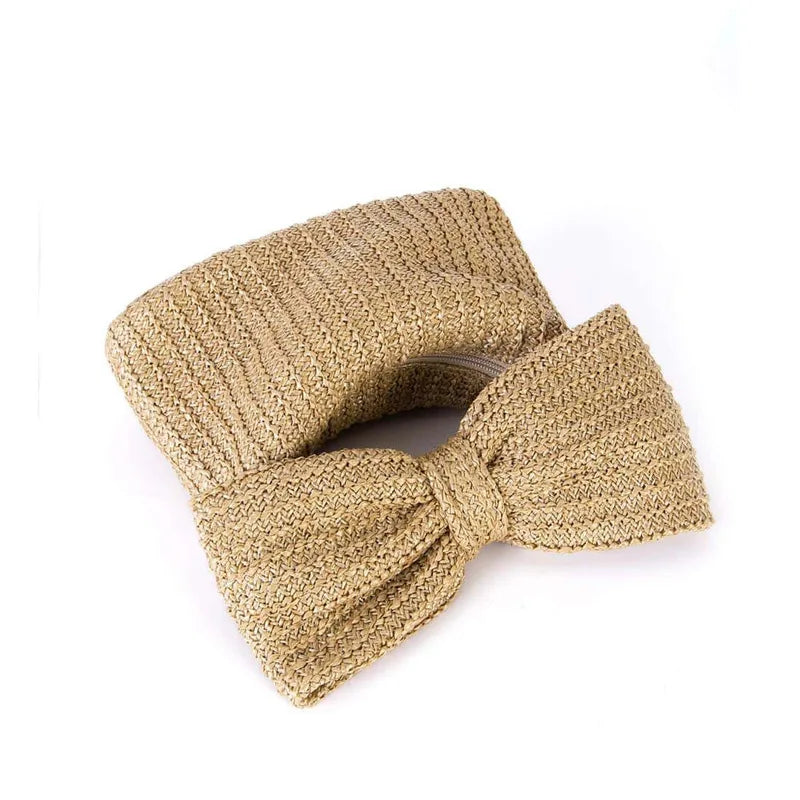 RoyaleGlow Artisan Bow Handle Bag for Chic Style