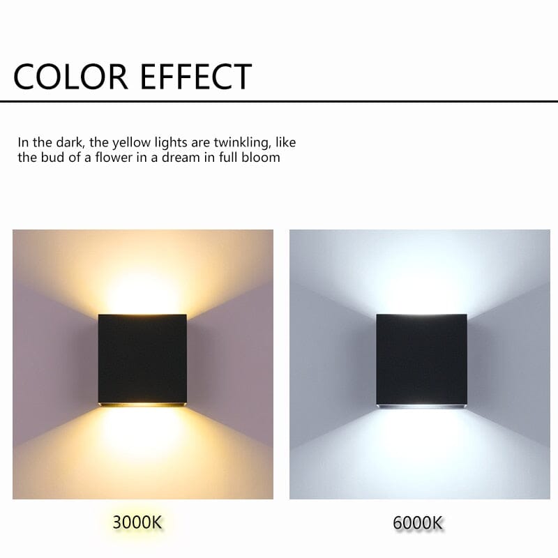 RoyaleGlow Arnold Cube Indoor & Outdoor Wall Lamps