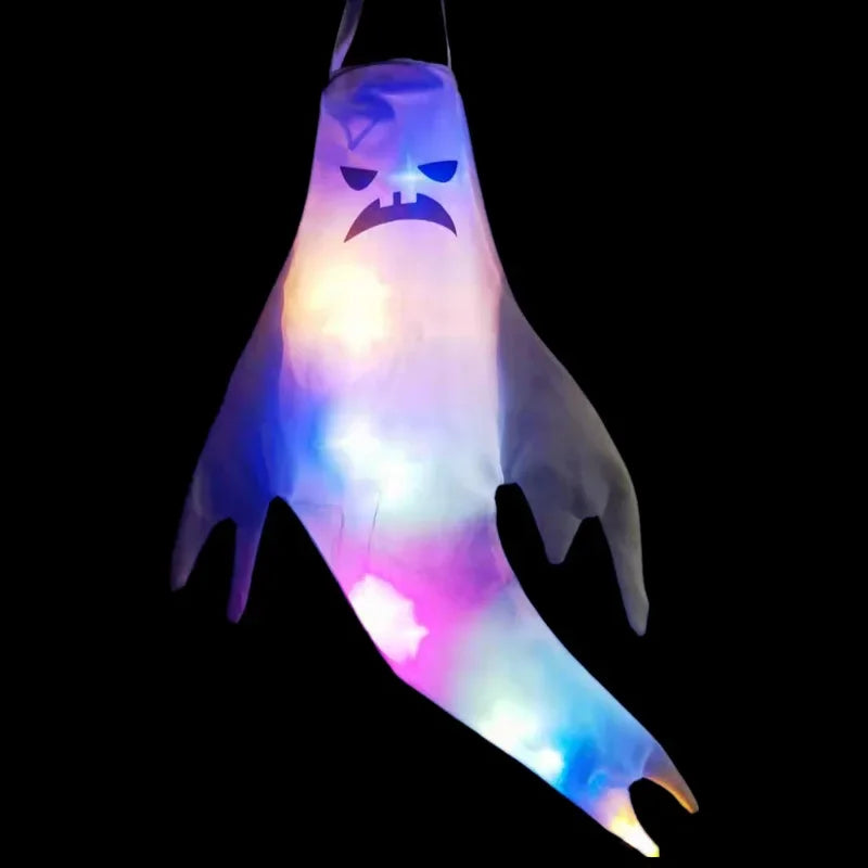 Lumora Hanging LED Luminous Ghost Halloween Decoration Outdoor Party Prop