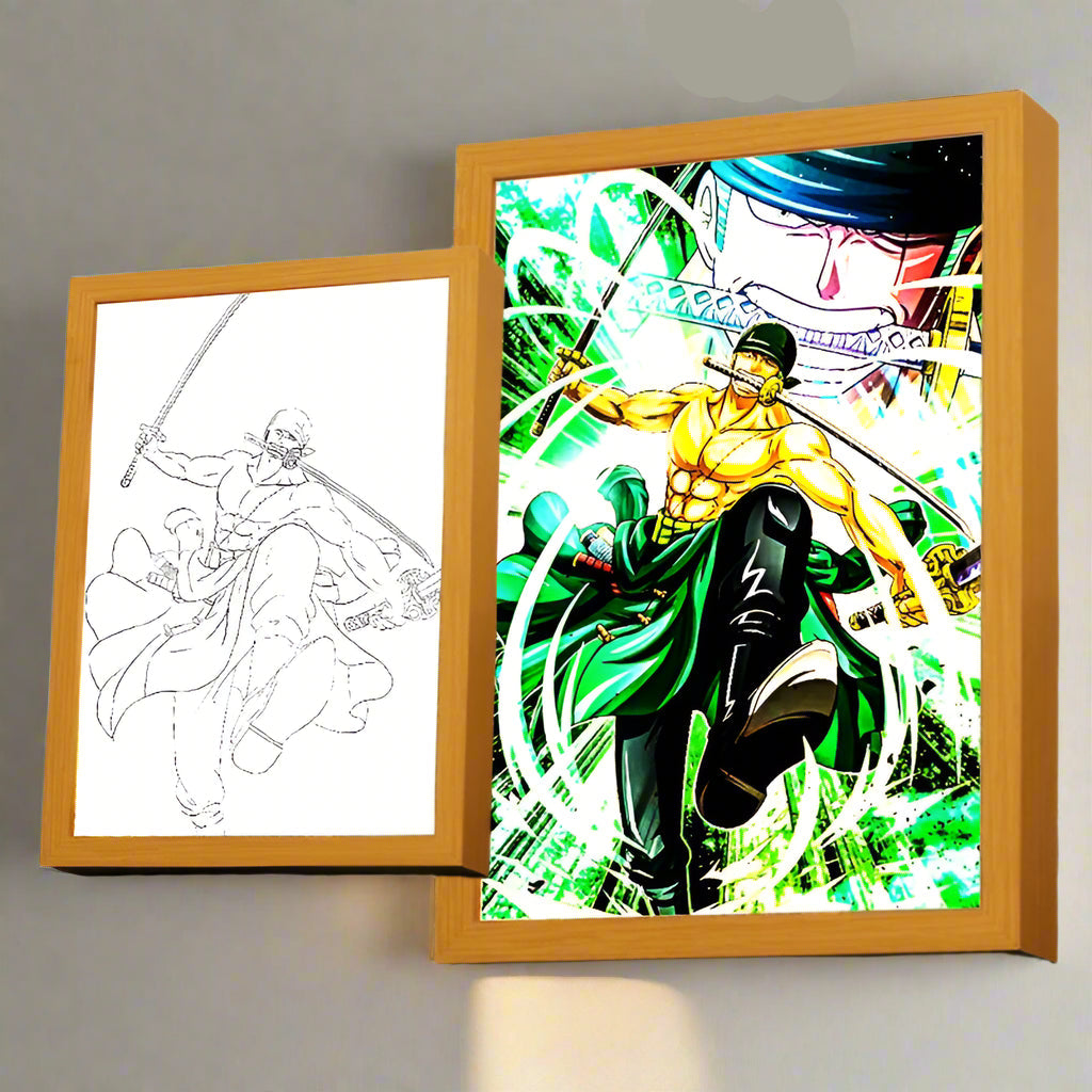 Royallure One Piece LED Night Light – Dimmable Anime Lamp with 3-Color Lighting