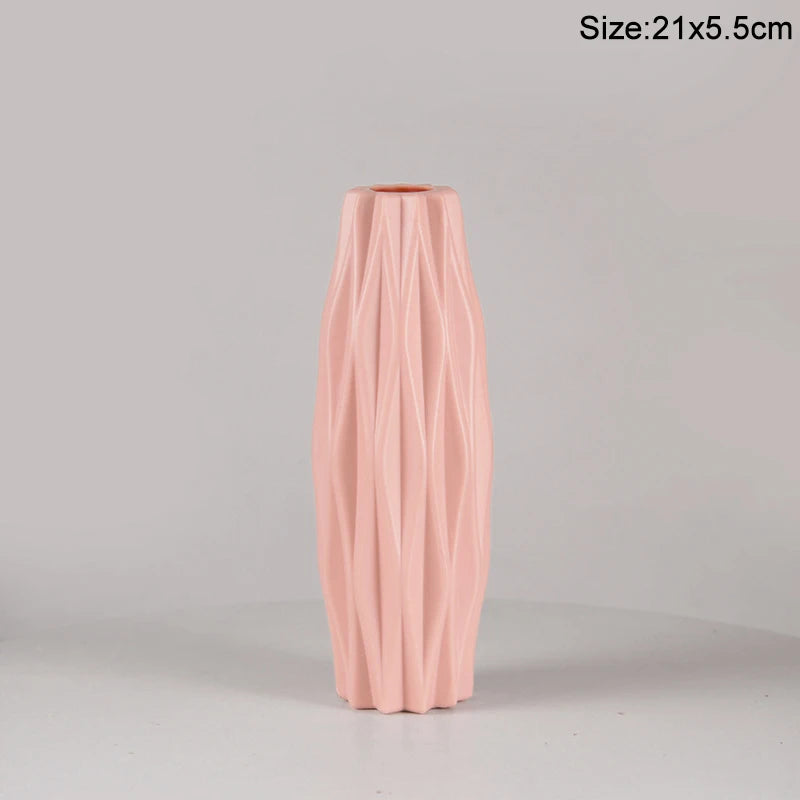 Royelux Nordic Ceramic Plastic Vase - Elegant Modern Home & Event Décor