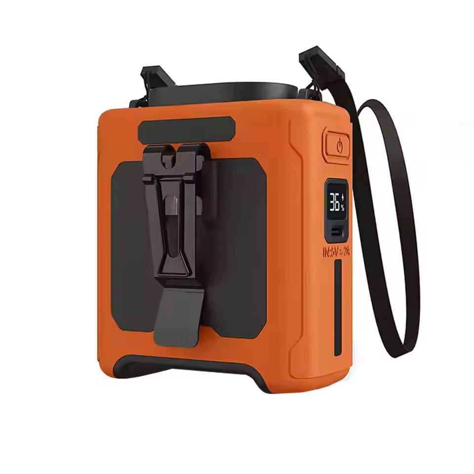 Royaleva 6000mAh Outdoor Portable Waist Fan for Cool Air