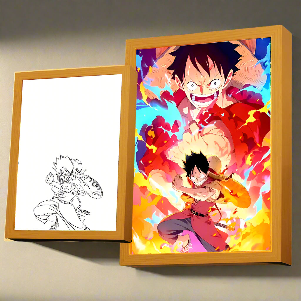 Royallure One Piece LED Night Light – Dimmable Anime Lamp with 3-Color Lighting