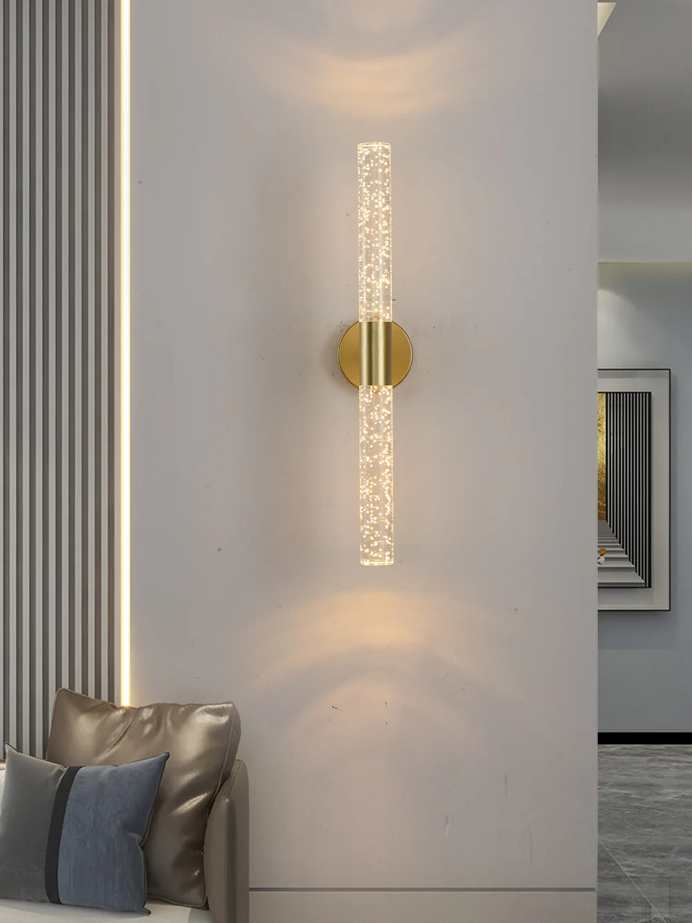 Royallure Nordic Crystal Bubble LED Wall Lamp for Bedroom, Living Room & Aisle