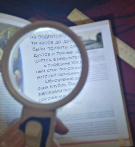 Luxora Optical Magnifying Glass with LED Light 20X Zoom