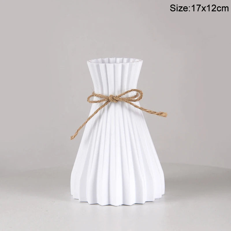 Royelux Nordic Ceramic Plastic Vase - Elegant Modern Home & Event Décor