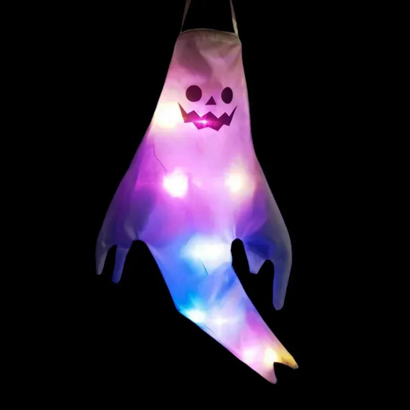 Lumora Hanging LED Luminous Ghost Halloween Decoration Outdoor Party Prop