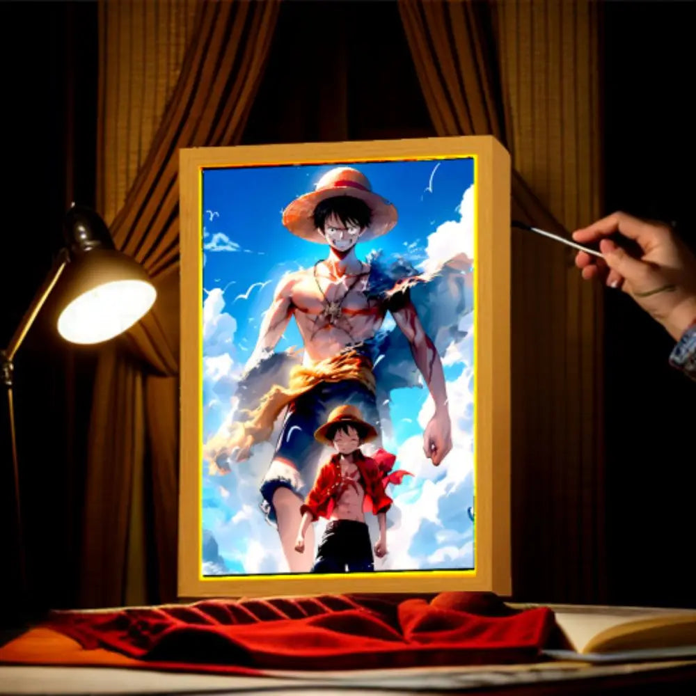 Royallure One Piece LED Night Light – Dimmable Anime Lamp with 3-Color Lighting