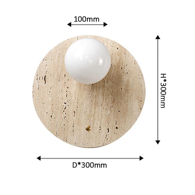 RoyaleGlow Asian Wabi Glow Lamps in Natural Marble