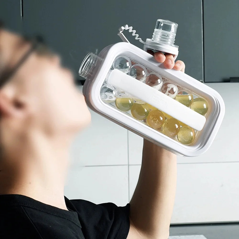 Luxora Ice Ball Maker Kettle 2 in 1 Water Bottle Tray