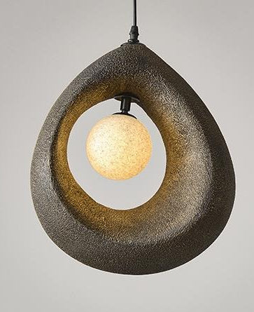 Royelux Wabi Sabi Teardrop LED Pendant Light - Modern Minimalist Hanging Art Lamp