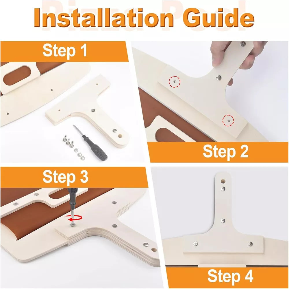 Luxora Sliding Pizza Peel – Easily Transfer & Serve Your Pizza