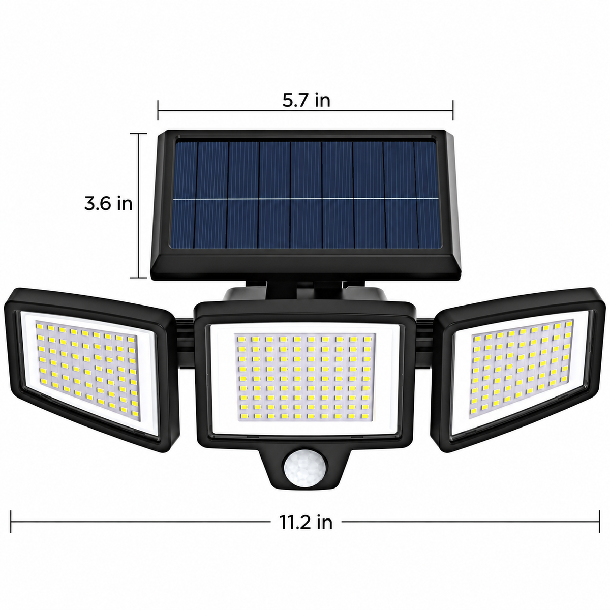 Lumora Solar Motion Sensor Light - 2000 Lumen Outdoor Flood Light with Remote Control