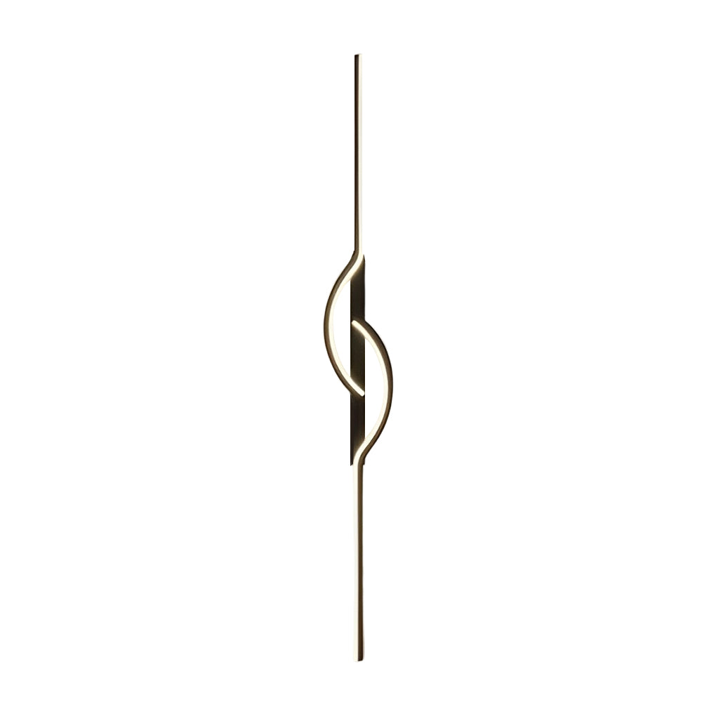 RoyaleGlow Modern Black LED Wall Sconce with Dimmable Ambient Lighting