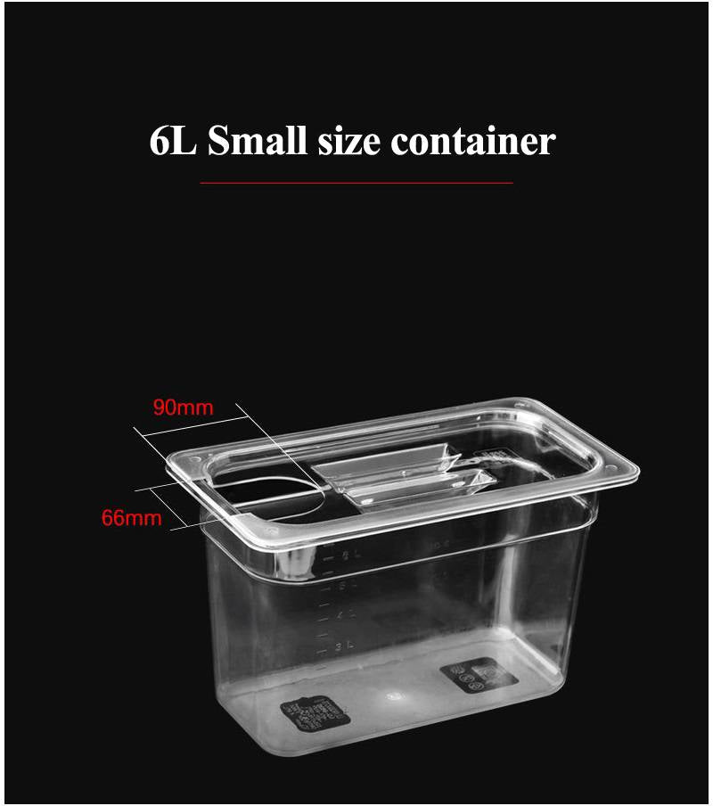 RoyaleGlow Sous Vide Container with Fitted Lid and Scale